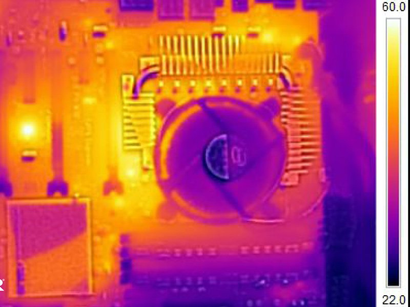 Motherboard thermography